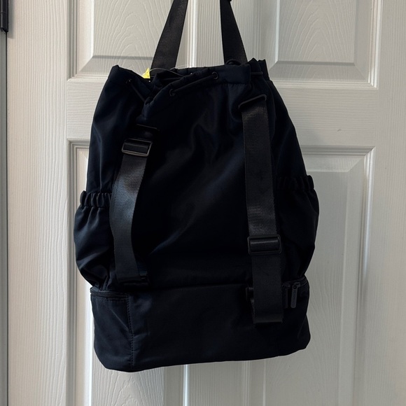 Beyond Yoga Black Convertible Drawstring Tote main image 10